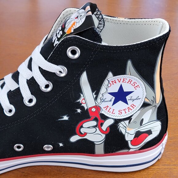 Converse x Bugs Bunny 80Years CTAS HI 169225F Size Men's 9.5 / Women's 11.5 NWB - Picture 12 of 15